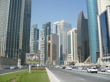 Al Dafna-distriktet i Qatars huvudstad Doha.