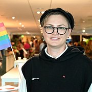 Olga Baranova från ”Moscow Community Center for LGBT+ Initiatives” deltog i Stockholm Pride.