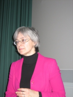 Anna Politkovskaja besöker Sundsvall i mars 2006. Den 7 oktober 2006 mördades hon i Moskva.