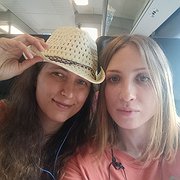 Sasja med sin partner Sonja efter frigivandet.