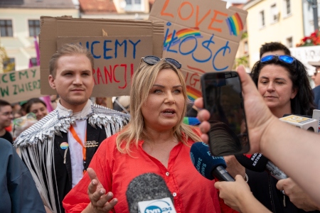 Katarzyna Kuczynska-Budka är borgmästare och tillhör samma liberalkonservativa parti som Donald Tusk.